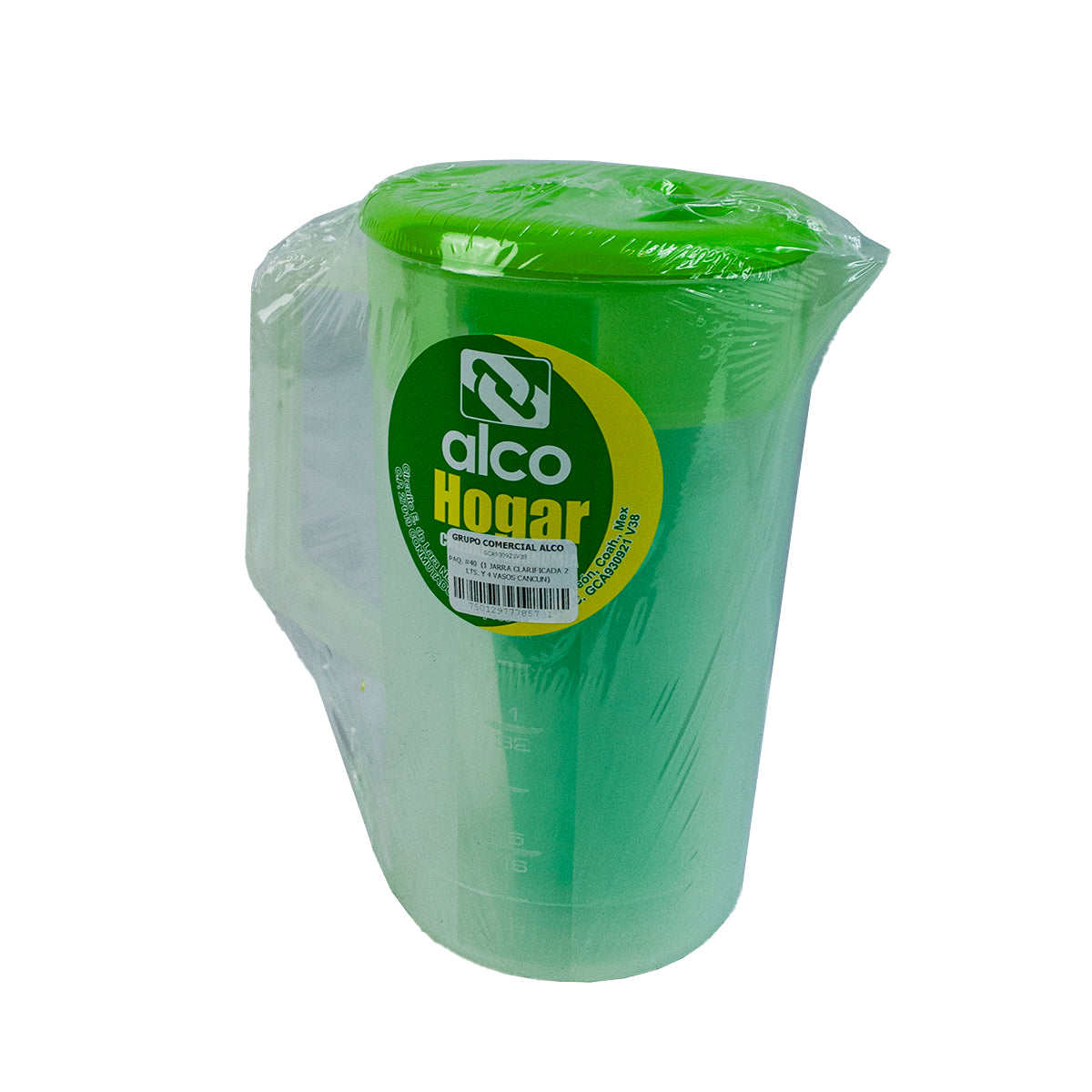 PAQ. #40 (1 JARRA CLARIFICADA 2 LTS. Y 4 VASOS CANCUN)