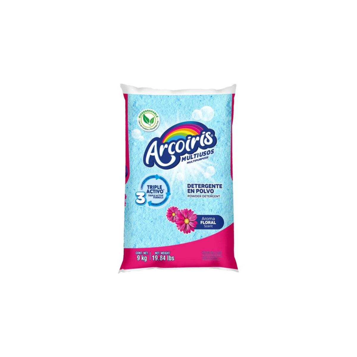 DETERGENTE EN POLVO ARCOIRIS 9 KILOS