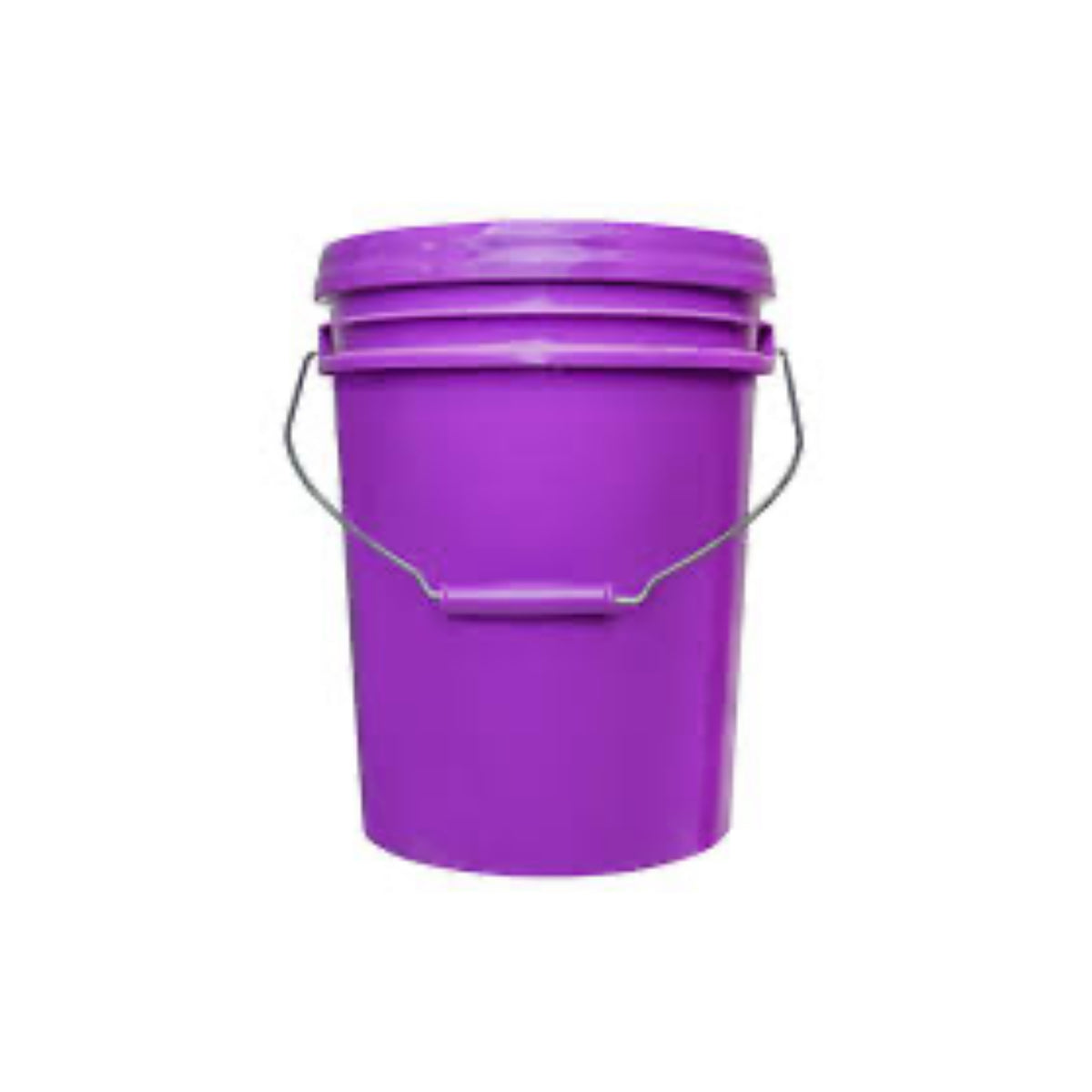 CUBETA INDUSTRIAL C/TAPA Y ASA 10 LTS. MORADA