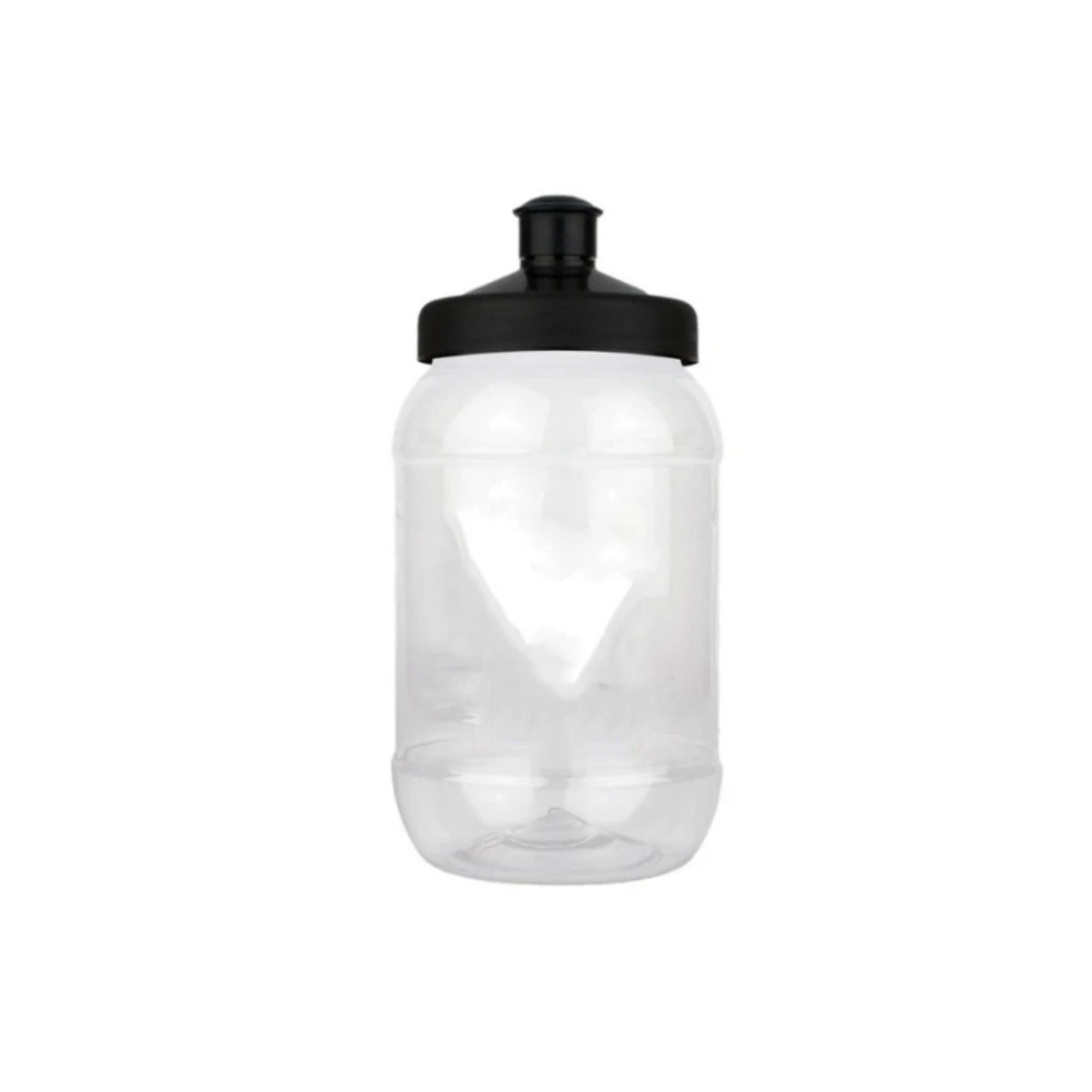 TARRO LISO TRANSPARENTE CON TAPA CHUPON COLORES SURTIDOS 500 ML.