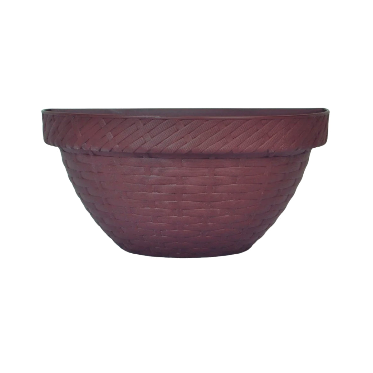 MACETA RATTAN PARED L26.5 CHOCOLATE INCLUYE REJILLA DE AUTO RIEGO MRPA2606