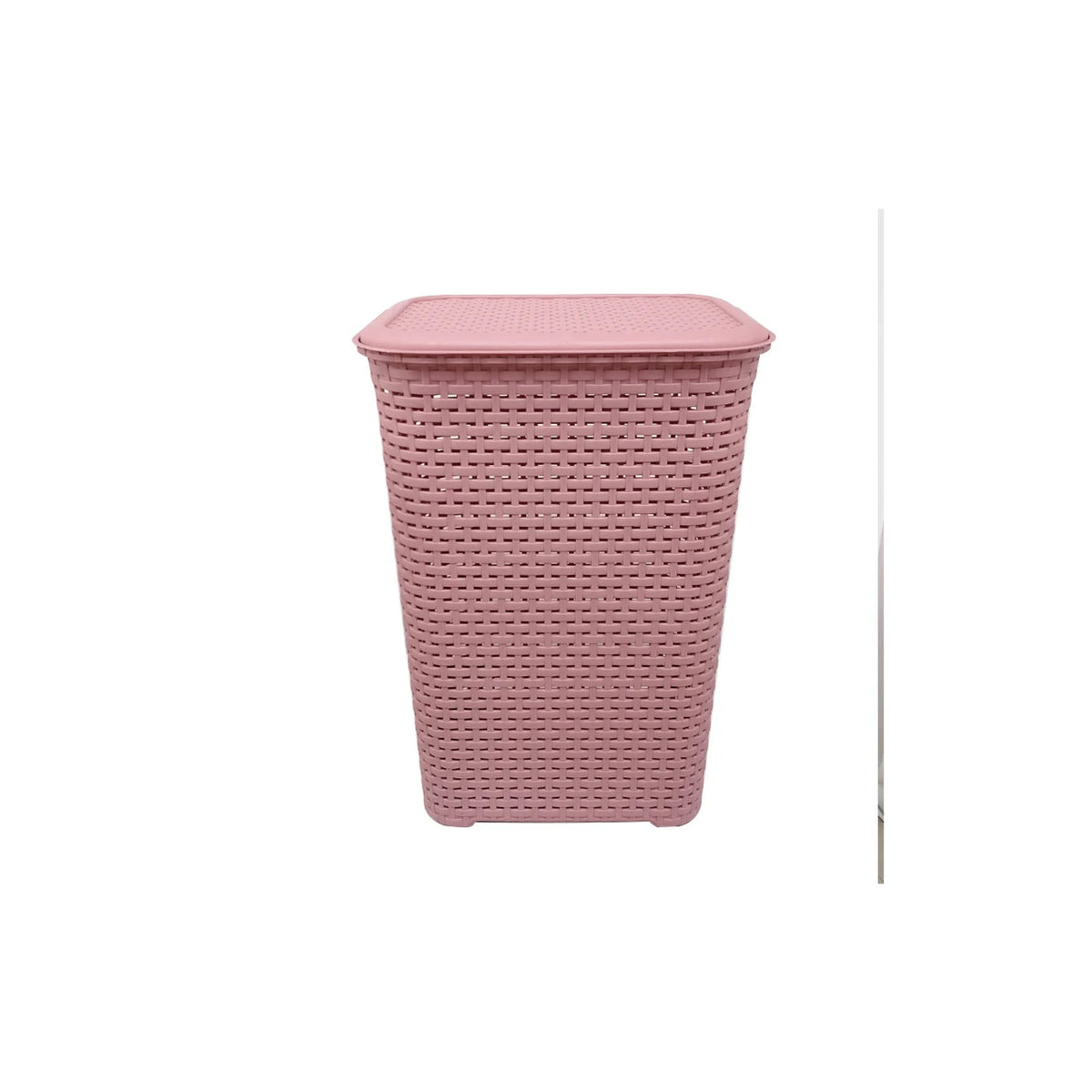 CESTO RATTAN C/TAPA L45.5X33 ROSA MAGNOLIA CESR0077