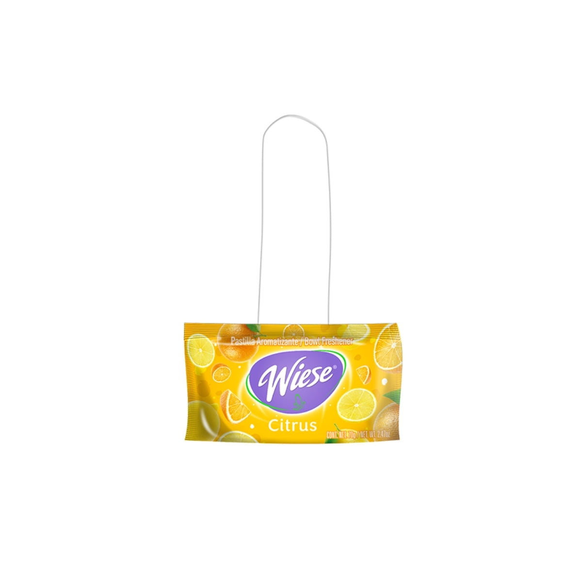 PASTILLA AROMATIZANTE CON GANCHO (COLORES SURTIDOS) "WIESE" 70 GRS.