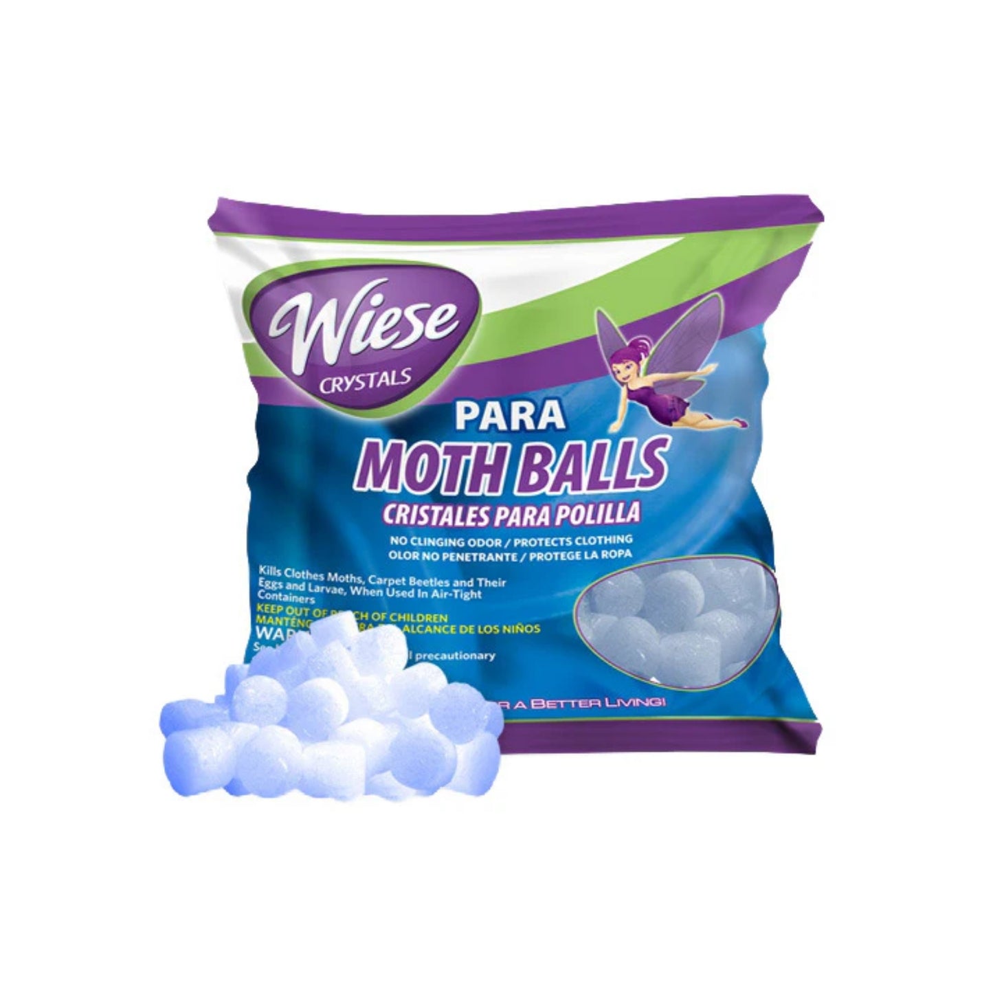 MOTH BALLS (BOLSA CRISTALES PARADICLORO) "WIESE" 250 GRS.