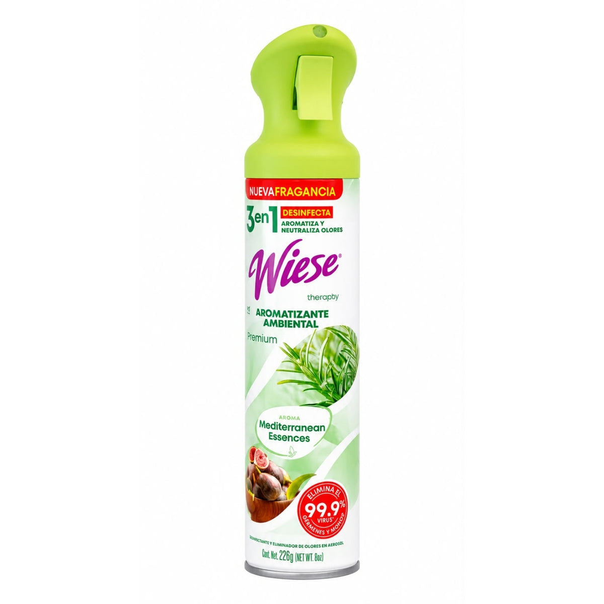 AROMATIZANTE EN AEROSOL PREMIUM MEDITERREAN ESSENCES "WIESE" 8 OZ.