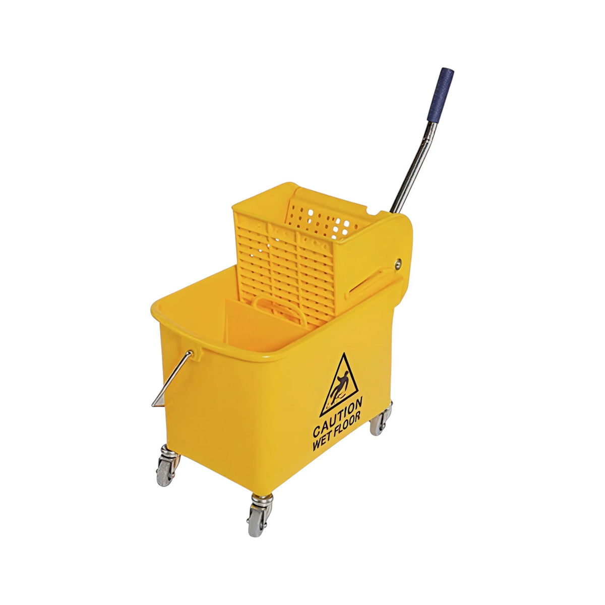 CUBETA 20 LTS. C/DIVISOR Y EXPRIMIDOR (AMARILLO) B-038