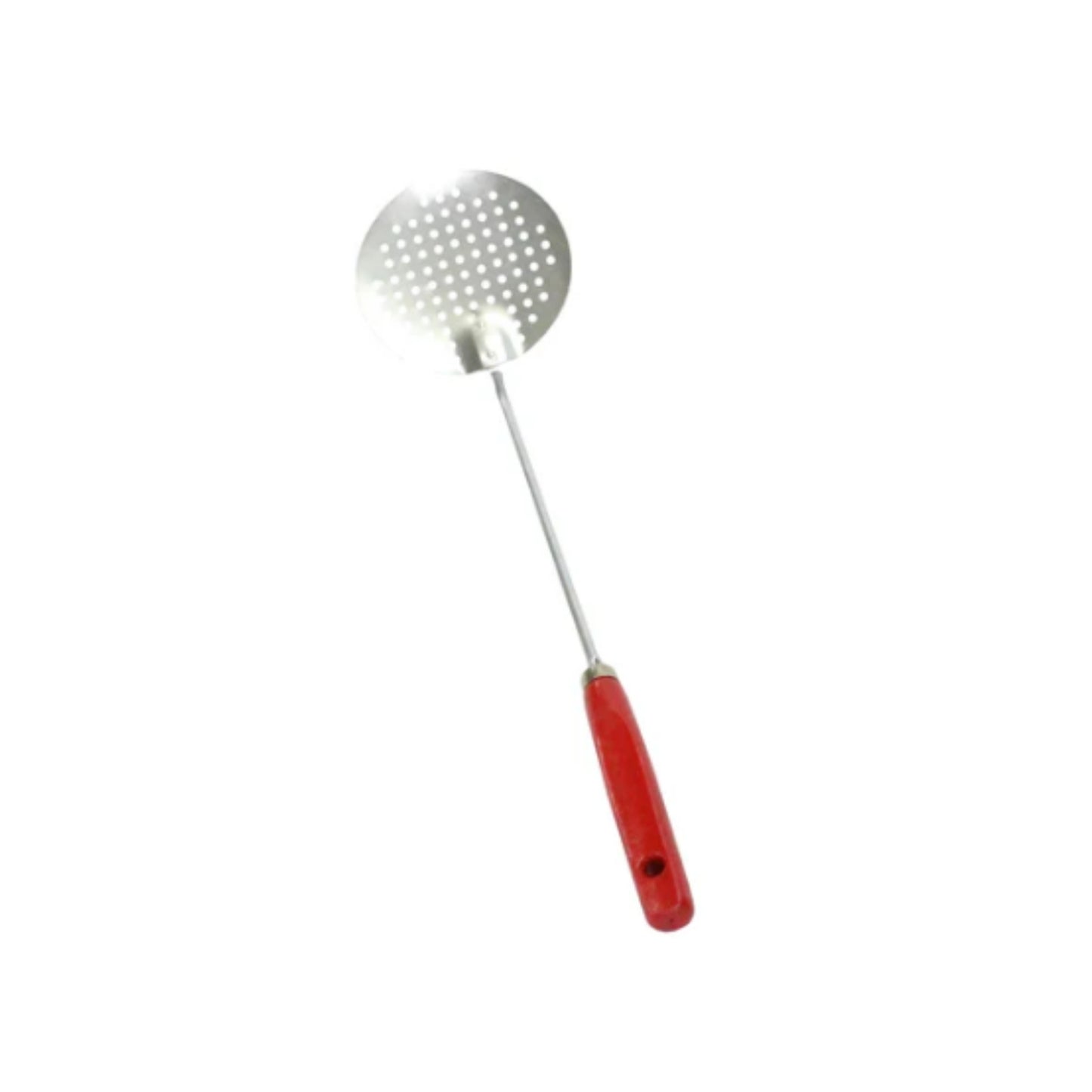 ESPUMADERA LARGA M/MADERA MANGO ROJO