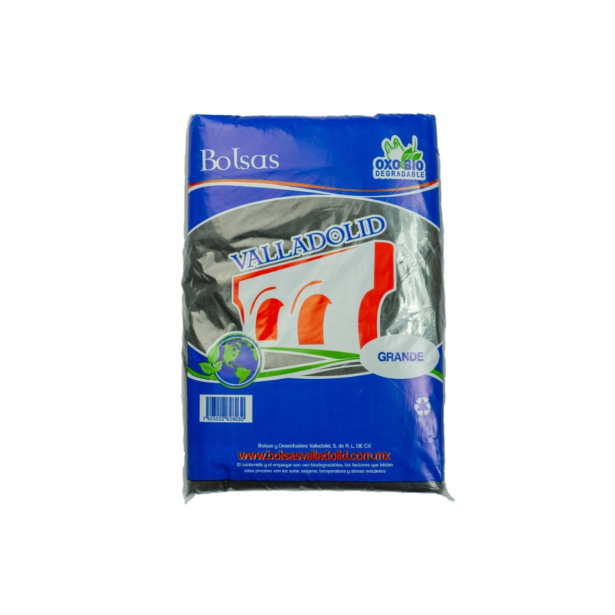 BOLSA DE CAMISETA NEGRA ALTA DENSIDAD GRANDE