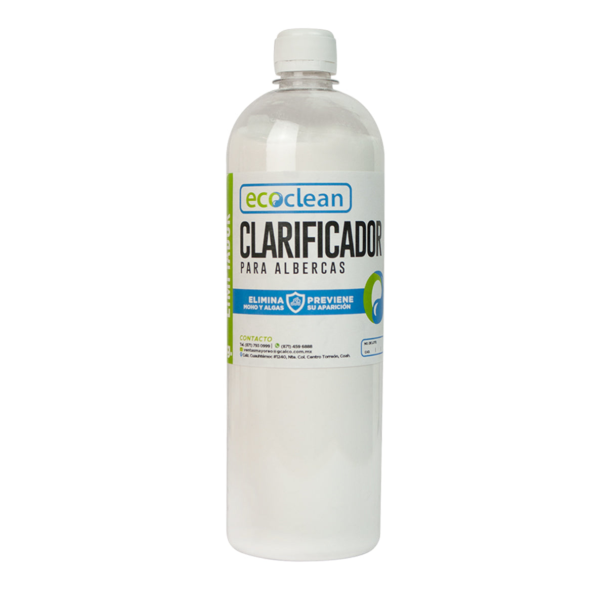 CLARIFICADOR PARA ALBERCAS EN POLVO "ECOCLEAN" 1 KILO