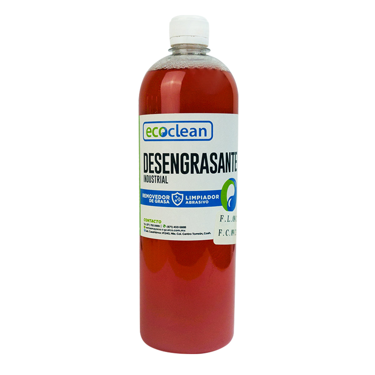 DESENGRASANTE INDUSTRIAL "ECOCLEAN" LITRO