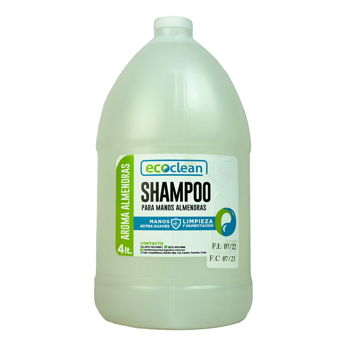 JABON PARA MANOS ALMENDRAS "ECOCLEAN" GALON