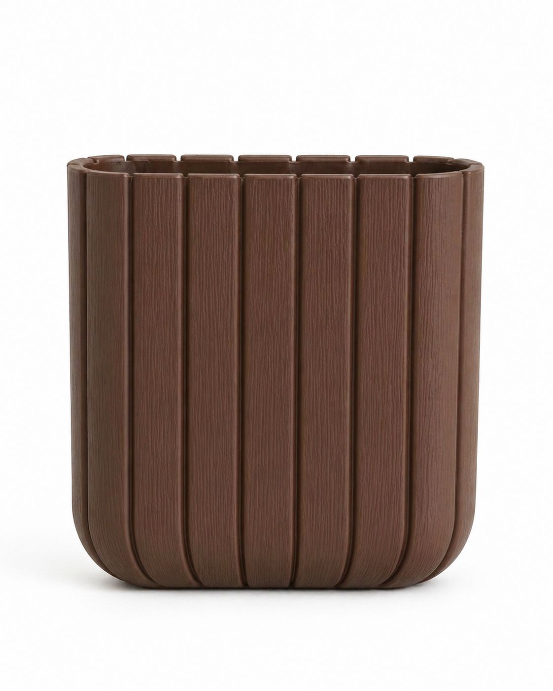 MACETA OLIVIA  CUADRADA CHOCOLATE  3007
