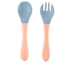 SET DE CUBIERTOS (CUCHARA Y TENEDOR) E-256601 DARK BLUE