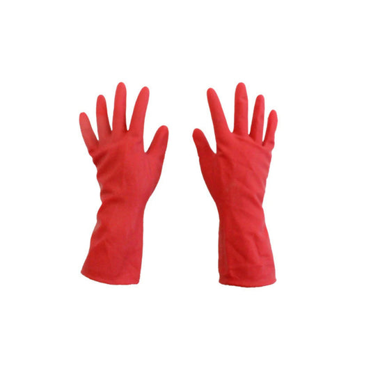 GUANTE SATINADO MEDIANO ROJO E-123