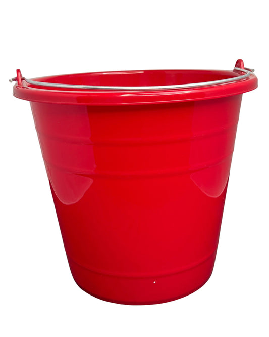 CUBETA PLASTICO 10 LTS.  ROJA