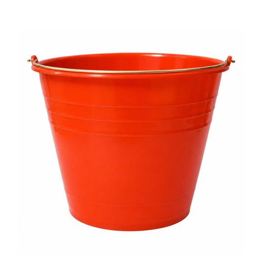 CUBETA PLASTICO 8 LTS.  NARANJA