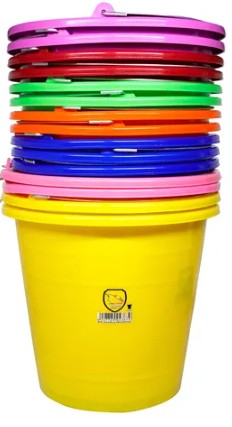 CUBETA PLASTICO 8 LTS.  ROJA