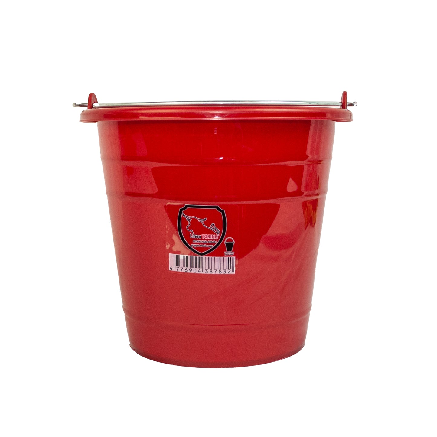 CUBETA PLASTICO 4 LTS.  ROJA