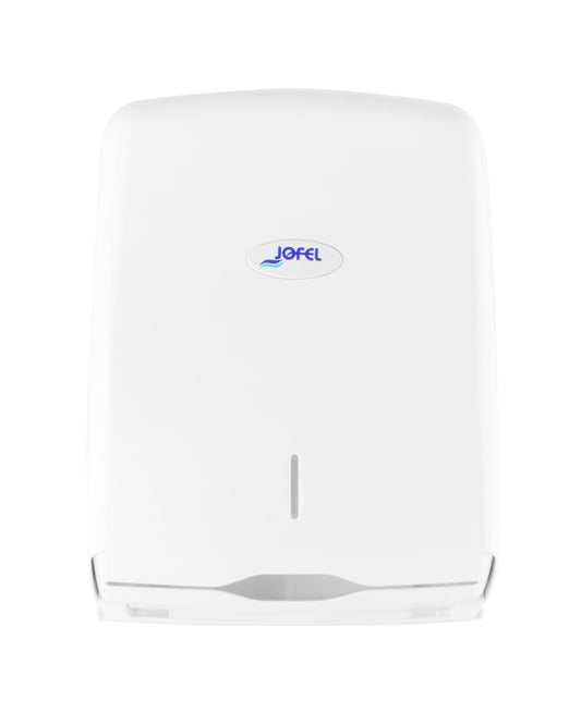 DISPENSADOR DE TOALLA INTERDOBLADA SMART AH37000 BLANCO	 368X278X133
