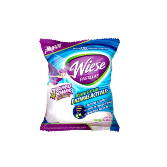 PASTILLA AZUL LIMPIADORA (P/30 DIAS) "WIESE" 48 GRS
