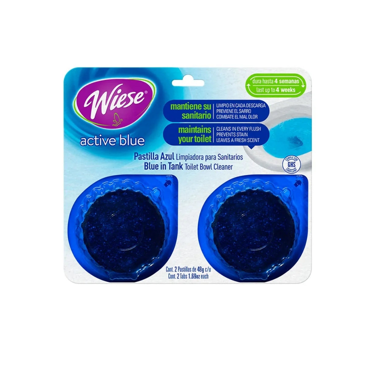 PASTILLA AZUL BURBUJA PINO "WIESE" 2 PIEZAS 96 GRS.