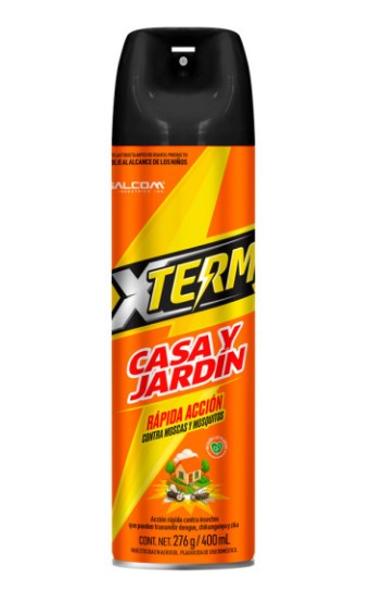 INSECTICIDA EN AEROSOL XTREM CASA Y JARDIN S/AROMA 276G/400ML "WIESE"