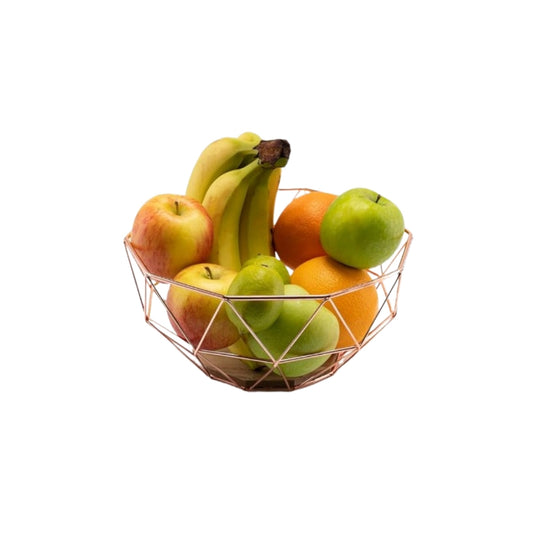 FRUTERO DORADO DE ACERO 31.5X15CM ME24120