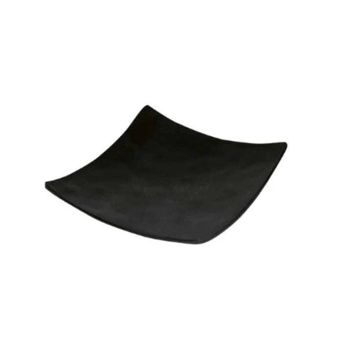 PLATO CUADRADO 22 CMS. MELAMINA JET BLACK