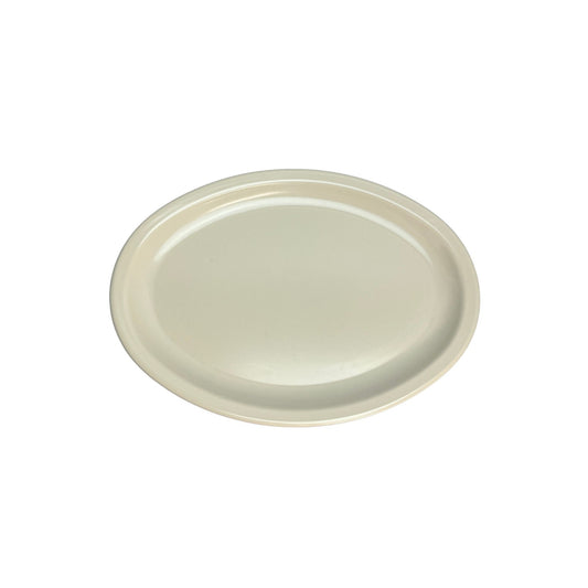 PLATO  OVALADO 11.5"  MELAMINA BLANCA D09 004-009-101