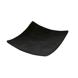 Foto de plato cuadrado 18 cms. melamina jet black — Alco Distribuidora Torreón mayoreo