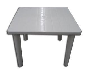 Foto de mesa cuadrada blanca — Alco Distribuidora Torreón mayoreo