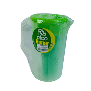 Foto de paq. (1 jarra clarificada 2 lts. y 4 vasos cancun) — Alco Distribuidora Torreón mayoreo