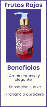 JABON PARA MANOS FRUTOS ROJOS BY CARE 250ML