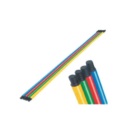 BASTON DE LAMINA 1.20 MTS. PUNTA PLASTICA ROJO 1901-MR