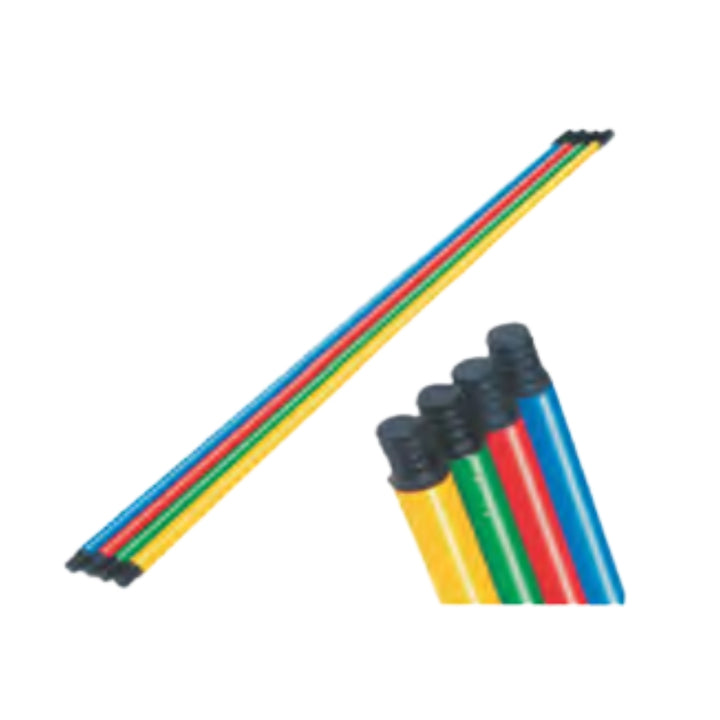 BASTON DE LAMINA 1.37 MTS. PUNTA PLASTICA ROJO 1905-MR
