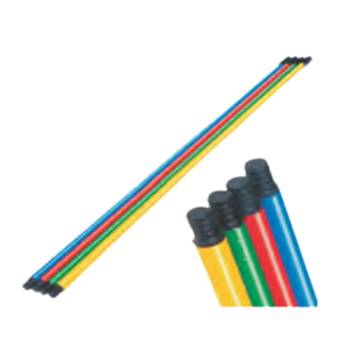 BASTON DE LAMINA 1.37 MTS. PUNTA PLASTICA VERDE 1905-MG