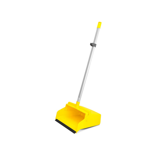 RECOGEDOR DE PLASTICO COLOR AMARILLO CON BASTON DUST-PRO 9102Y