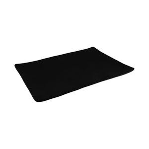 Foto de plato rectangular 30 cms. melamina jet black — Alco Distribuidora Torreón mayoreo