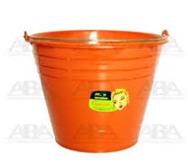 Foto de cubeta de plastico naranja no.20 19 lts — Alco Distribuidora Torreón mayoreo