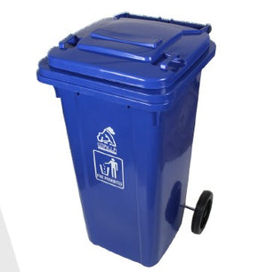 Foto de contenedor con tapa y llantas heavy duty 120l — Alco Distribuidora Torreón mayoreo