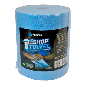 "Rollo B70 de paño azul multiusos tipo shop towel Rollo color azul de 275 hojas 24*29cms