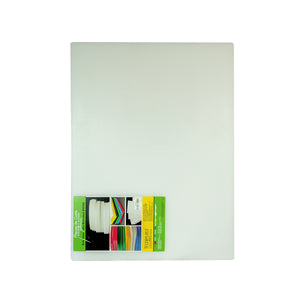 TABLA DE CORTE 45X60CM 1/2 PG POLIETILENO  NATURAL T0046