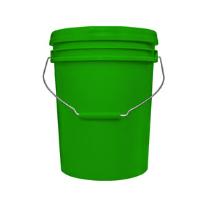 CUBETA INDUSTRIAL C/TAPA Y ASA 10 LTS. VERDE