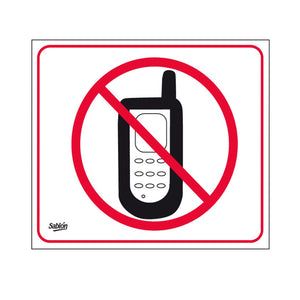 SEÑAL VINIL 13X15 NO  CELULAR 7989C
