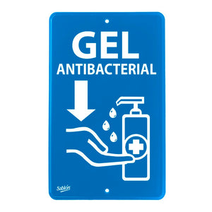 SEÑAL GEL ANTIBACTERIAL  22.8X15.2 7850