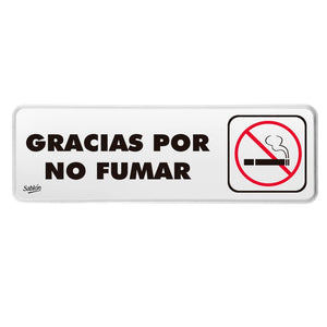SEÑAL NO  FUMAR 23X7.5 7920