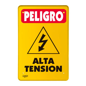 SEÑAL PELIGRO ALTA  TENSION 35X24 7971