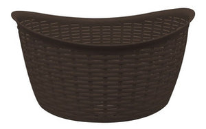 CANASTA RATTAN OVAL CHOCOLATE CROV0006