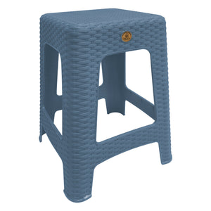 BANCO RATTAN CUADRADO L36 A 45  AZUL TURQUIA BARC0079