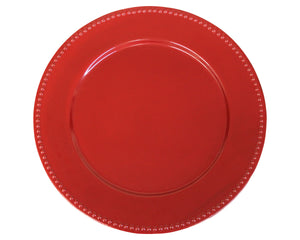 PLATO No. 16 TROQUELEADO COLOR ROJO
